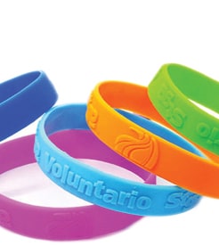 Embossed Wristbands