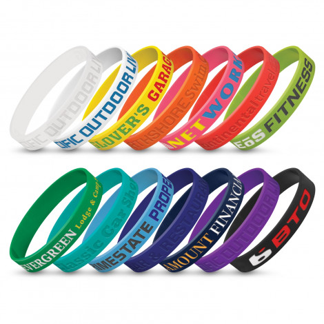 Debossed Silicone Wrist Band