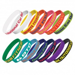 Promotional Embossed Wristbands