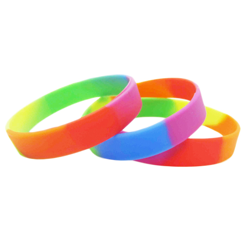 Multicoloured Silicone Wristbands